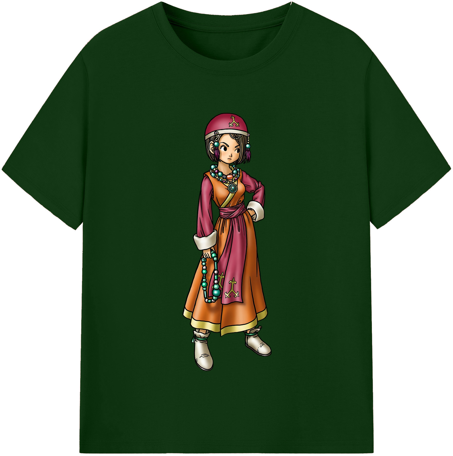 （画像用） ドラゴンクエスト Doragon Kuesuto Dragon Quest 綿100％半袖Tシャツ（フロントプリント）